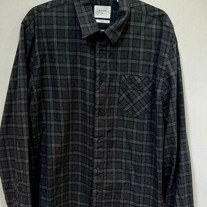 Billy Reid Men's Cotton Button Down Long Sleeve Shirt Made in Italy Size XL